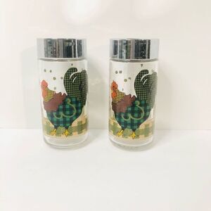 Julie Ingleman designs international china rooster morn salt and pepper shaker